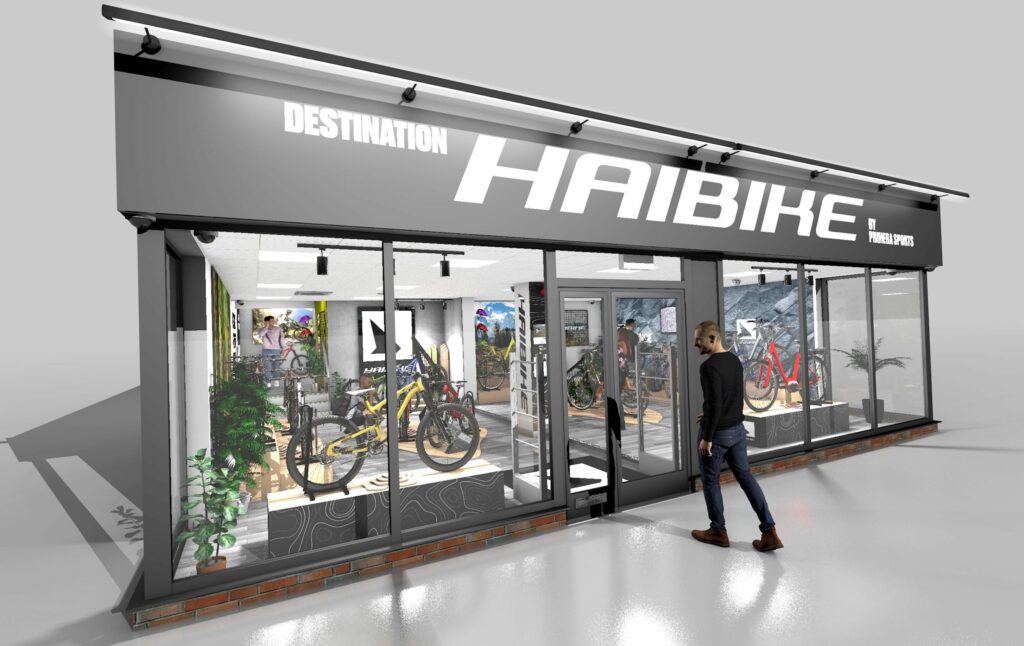 Digital image of Destination Haibike’s new shopfront