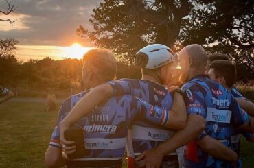 Primera sports cycling team together after a cycling race