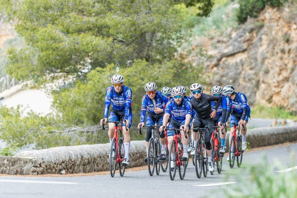 Primera sports racing team on a cycling training camp in Mallorca