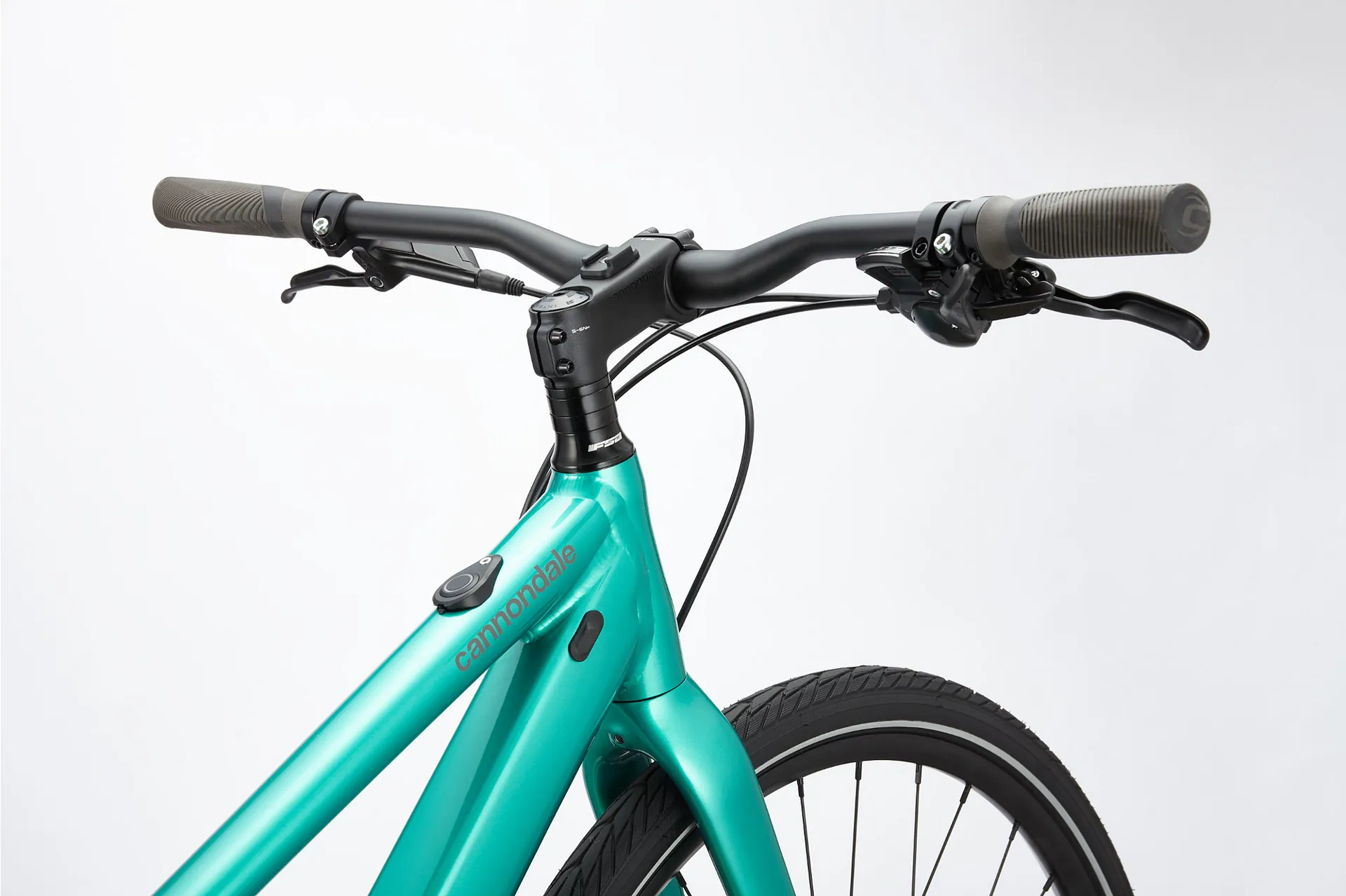 Cannondale Quick Neo 2 SL Remixte Electric Bike in Turquoise